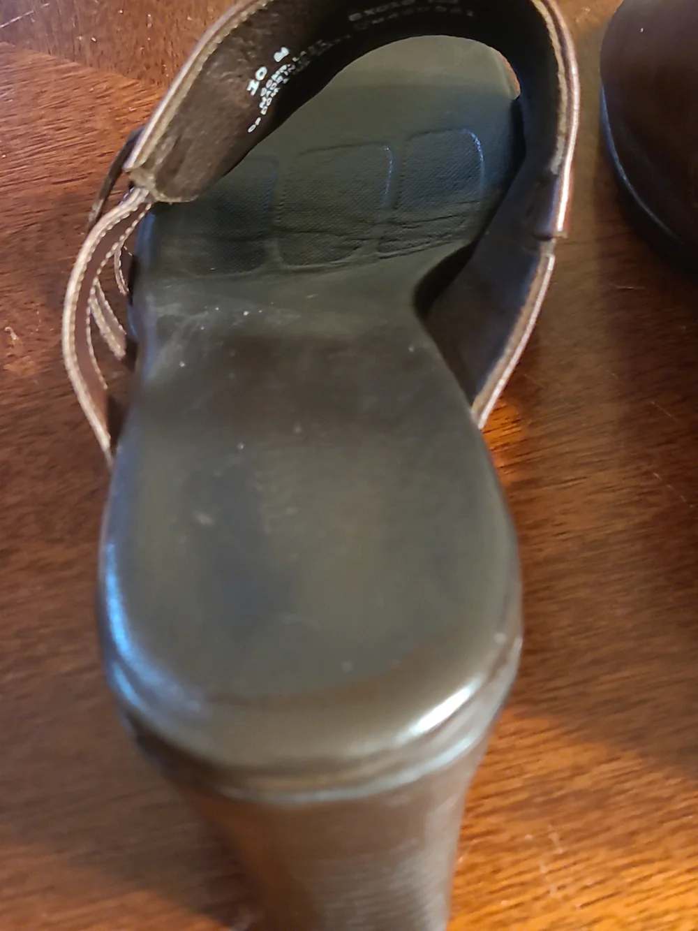 Munro Women's Sz 10 Boho Brown Leather Open-Toe Mule Sandals
